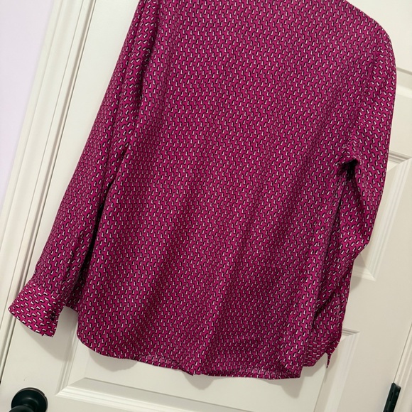 Jones New York Ladies L/S shirt, SZ OX, Penguin Design all over - Picture 3 of 4